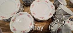 Antique W. H. Grindley England 100-Piece China Dinnerware Set