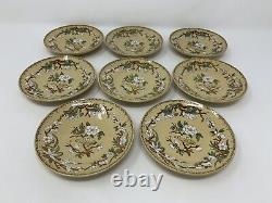 Antique Wedgwood 7 Sets Yellow Cuckoo Demitasse Cups & Saucers England Demi +1