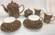 Asprey London Tea Set Bone China Made In England Leopard Design GOLD Accents