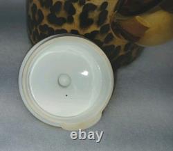 Asprey London Tea Set Bone China Made In England Leopard Design GOLD Accents