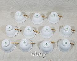Aynsley Elizabeth 11 Tea Cup Set 7947 Fine English Bone China Gold Trim England