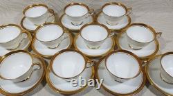 Aynsley Elizabeth 11 Tea Cup Set 7947 Fine English Bone China Gold Trim England