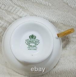 Aynsley Elizabeth 11 Tea Cup Set 7947 Fine English Bone China Gold Trim England