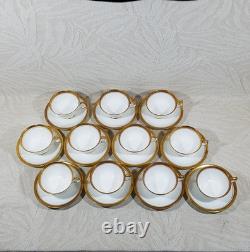 Aynsley Elizabeth 11 Tea Cup Set 7947 Fine English Bone China Gold Trim England