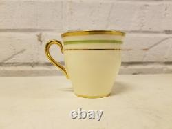 Aynsley England Bone China Davis Collamore Set of 8 Cups & Saucers with Floral Dec