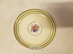 Aynsley England Bone China Davis Collamore Set of 8 Cups & Saucers with Floral Dec