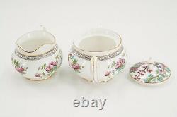 Aynsley England Bone China Indian Tree A1173, Tea Pot, Creamer & Sugar Set