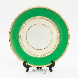 Aynsley England'Castleford Green' Dinner Plate 7219 Bone China Set Of 6 Plates