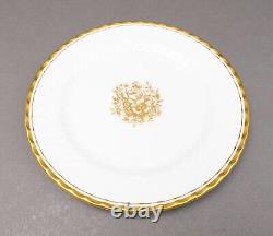 Aynsley England Elegance Gold Bone China 8 1/4 Salad Plates Set Of 5