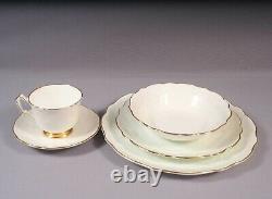 Aynsley Golden CROCUS Dinner SET Cup Salad Bowl Plate Bone china England