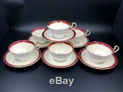 Aynsley Guildhall Tea Trio set for 6 Cake Plate Bone China England 19 pieces
