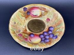 Aynsley Orchard Gold Signed Tea Cup Saucer Set Bone China England