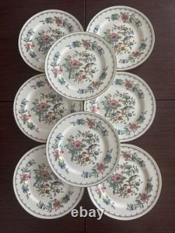 Aynsley Pembroke Bone China 6.5 Gold Rim Bread Plates Set 8 UNUSED NOS