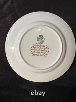 Aynsley Pembroke Set of 8 Salad Plates, 6-1/2, Bird, Gold Trim, Bone China