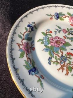 Aynsley Pembroke Set of 8 Salad Plates, 6-1/2, Bird, Gold Trim, Bone China