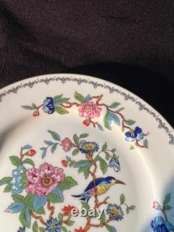 Aynsley Pembroke Set of 8 Salad Plates, 6-1/2, Bird, Gold Trim, Bone China