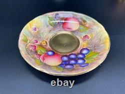 Aynsley Signed Orchard Gold Tea Cup Saucer Set Bone China England