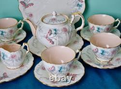 Aynsley Tea Set WAYSIDE Art Deco Bone China 1930s England