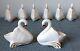 BOEHM Swan Collection Set of 8 Fine Bone China SALT DIPS #7008 England