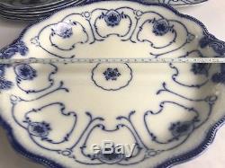 Beaufort Grindley Antique Blue Dinner Dinnerware Set English China England