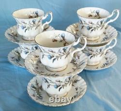 Beautiful Royal Albert Brigadoon Dinnerware Settings For 6 Made in England