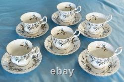 Beautiful Royal Albert Brigadoon Dinnerware Settings For 6 Made in England