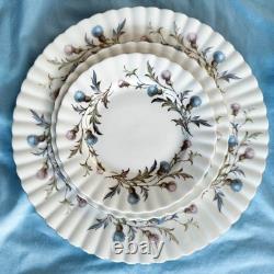 Beautiful Royal Albert Brigadoon Dinnerware Settings For 6 Made in England
