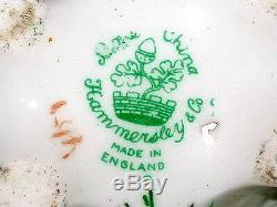 Beautiful Vintage Hammersley England Bone China Creamer & Sugar Bowl Set