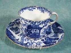 Blue Mikado Royal Crown Derby Coffee Set Teapot Blue White Bone china England