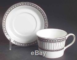 Bone china set for 8 persons WEDGWOOD CONTRASTS COLONNADE 5 pieces place ENGLAND
