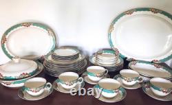 Booths China England Orchard Dinner Set for 6 with Serving 47-Pieces RARE Vintage