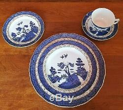 Booths Real Old Willow Royal Doulton 45 Piece 9 Place Settings China England