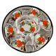 Bristol Fine Bone China England Red Orange Poppies Tea Cups Saucer Set Poppy