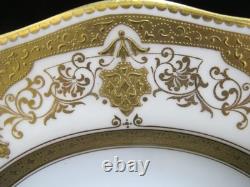 COALPORT Gold Gilt SNOWFLAKE Garland Fine China 10 1/4 Dinner Plate Set of 6