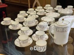 COALPORT MISTRAL COFFEE & TEA BONE CHINA SET WithMANY EXTRAS MADE IN ENGLAND, NEW