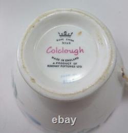 COCLOUGH ENGLAND CHINA Set 24 PC Lot White Gold Tone Porcelain Fine Bone China
