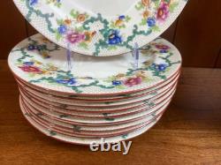 Ca. 1930s ROYAL CAULDON bone china dinnerware, cups set, 48pcs, gorgeous