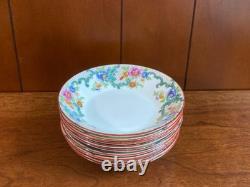 Ca. 1930s ROYAL CAULDON bone china dinnerware, cups set, 48pcs, gorgeous