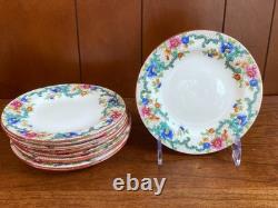 Ca. 1930s ROYAL CAULDON bone china dinnerware, cups set, 48pcs, gorgeous