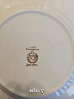 Champagne H 5283 Bone China Minton Set Made In England 44 piece Set