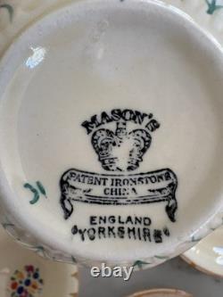 China Set Mason's Patent Ironstone China England Yorkshire Fruit Pattern 53-Pc