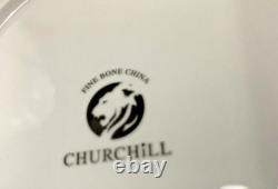 Churchill Fine Bone China White Gold Trim 4-Place Settings 20 Pieces Exquisite