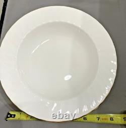 Churchill Fine Bone China White Gold Trim 4-Place Settings 20 Pieces Exquisite