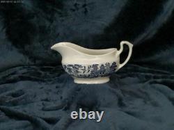 Churchill, Royal Blue Willow Massive 42 Piece China Set