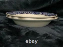 Churchill, Royal Blue Willow Massive 42 Piece China Set