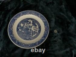 Churchill, Royal Blue Willow Massive 42 Piece China Set