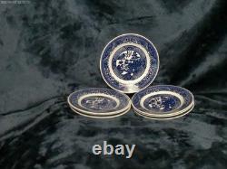 Churchill, Royal Blue Willow Massive 42 Piece China Set