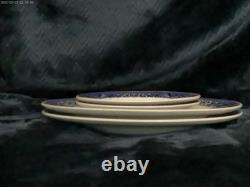 Churchill, Royal Blue Willow Massive 42 Piece China Set