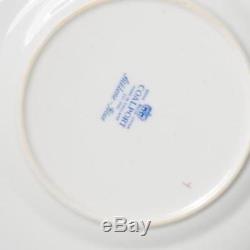 Coalport Athlone Blue, Set Of 10 Rimmed Soup Bowls, Bone China, Made In England