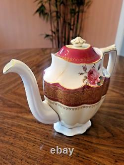 Coalport Bone-China'Dorset' # R358 Tea Set TP, 8 Cups/Saucers, Sugar & Creamer